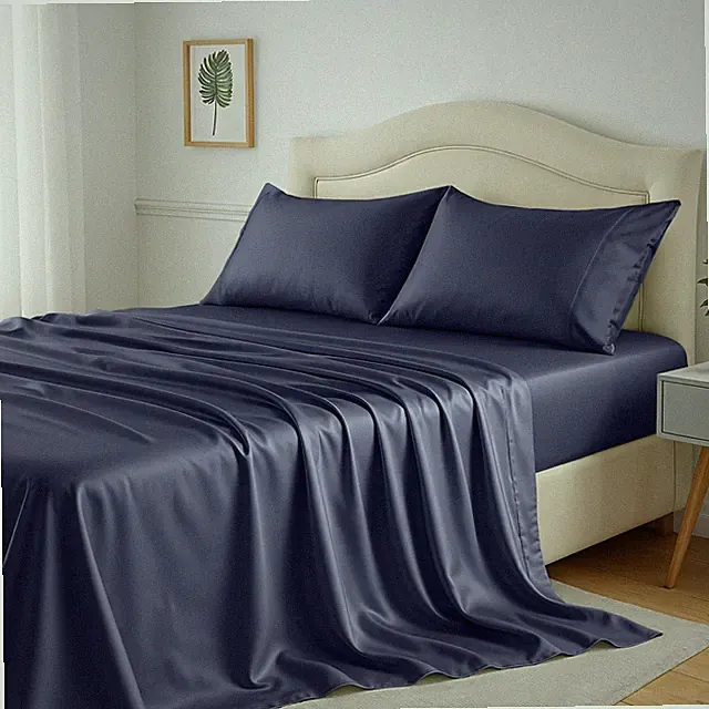 4PC 100% Bamboo Viscose Sheet Set Cooling Deep Pocket 16" Soft Luxury Bed Sheets