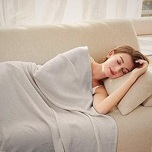 AmyHomie Cooling Blanket King Size, 100% Bamboo Blankets for Hot Sleepers Night
