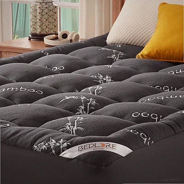 BEDLORE King Mattress Topper Viscose Derived from Bamboo, Thick Pillow Top Ma