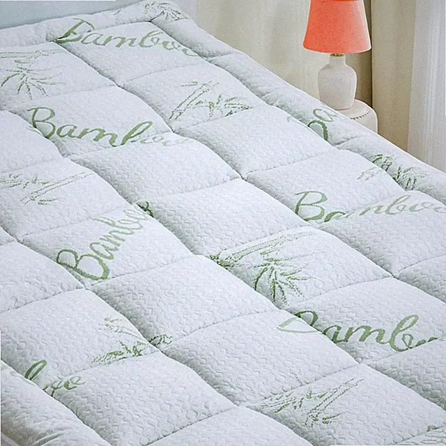 California King Mattress Pad Cover, Viscose Made from Bamboo Pillow Top Cooli...
