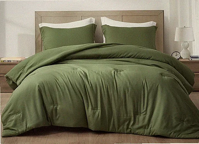 Chezmoi Collection Cliff 3-Piece Rayon Derived from Bamboo Blended Comforter Set