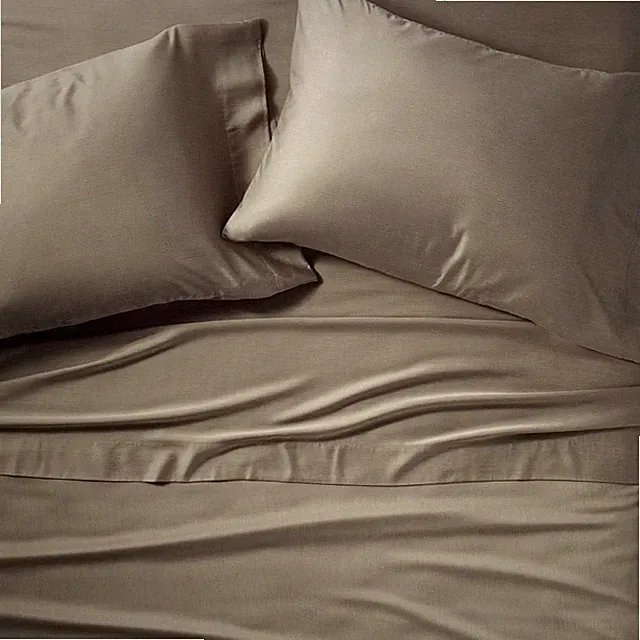 Full 400 Thread Count Rayon from Bamboo Sheet Set Fig Brown