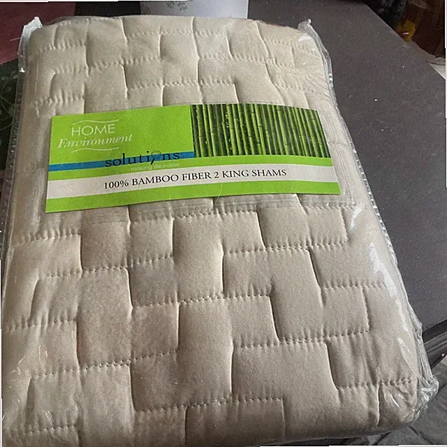 Home Environment 100% Bamboo 2 King Shams 20 X 36” NEW