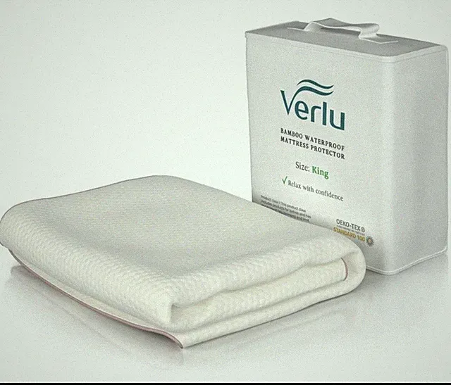 King Size Cooling Waterproof Mattress Protector Pad Cover, Breathable Fitted...