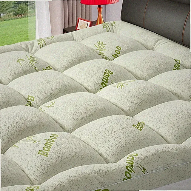 Premium Bamboo Viscose Queen Mattress Topper for Back Pain, 1200 GSM