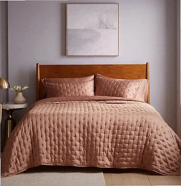 Quince Bamboo Dream Quilt Full/Queen Clay NEW