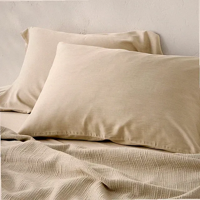 Standard 400 Thread Count Rayon from Bamboo Pillowcases Light Olive Green