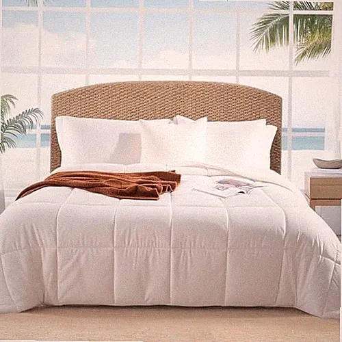 Viscose from Bamboo Super King Comforter, Super King(120"L x 98"W) White