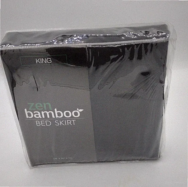 Zen Bamboo Bed Skirt King Size Black